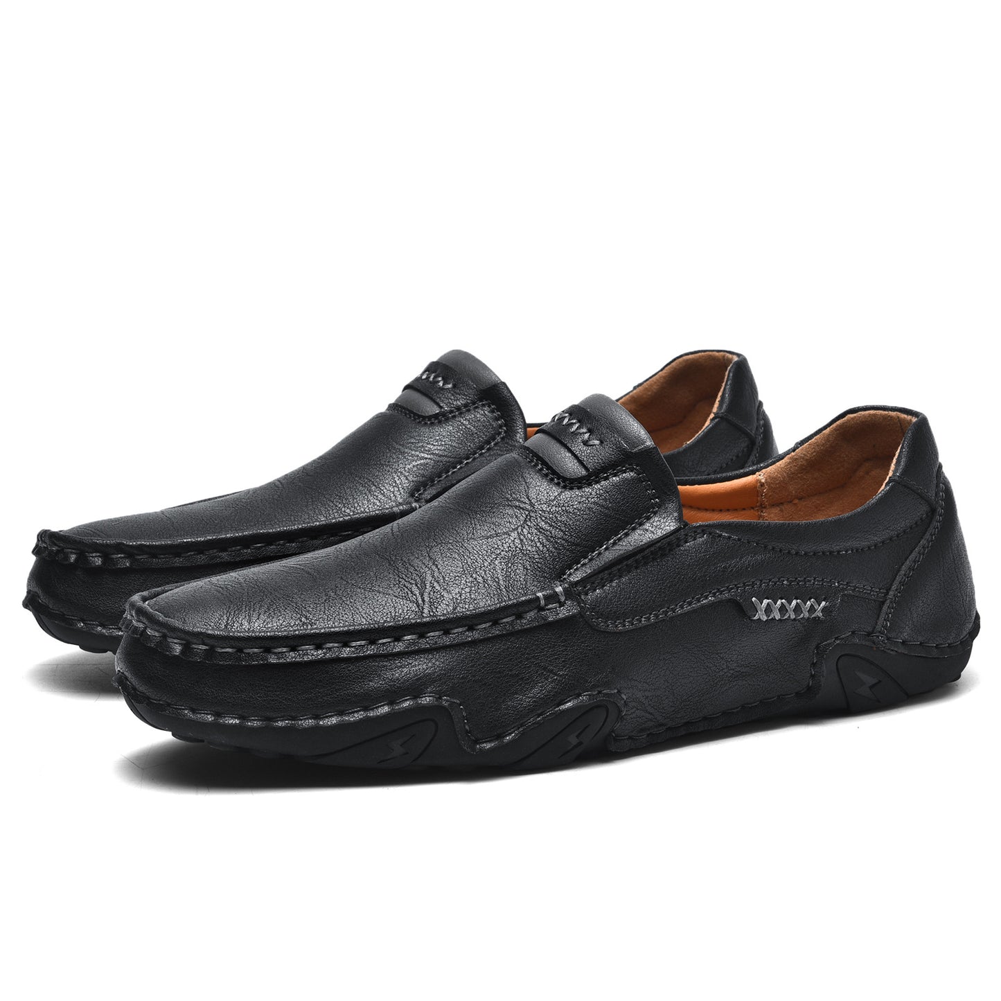 Mostelo Men's Casual Slip On Soft Leather Lightweight Shoes