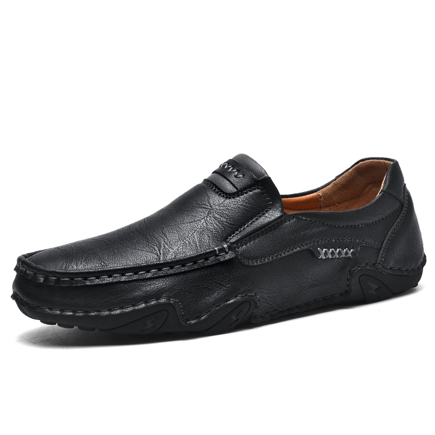 Mostelo Men's Casual Slip On Soft Leather Lightweight Shoes