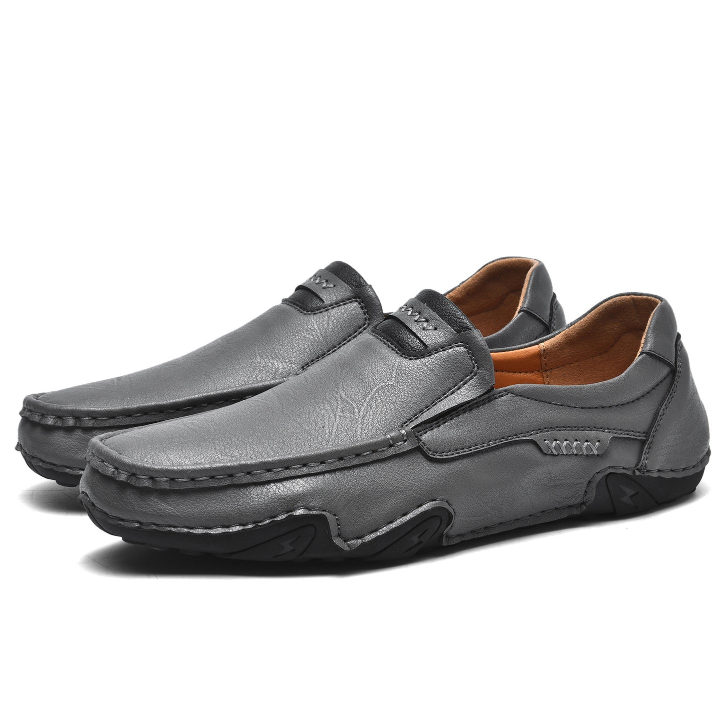 Mostelo Men's Casual Slip On Soft Leather Lightweight Shoes