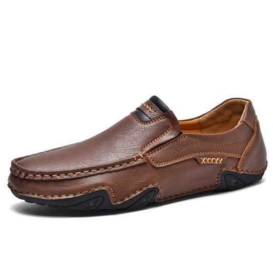 Mostelo Men's Casual Slip On Soft Leather Lightweight Shoes
