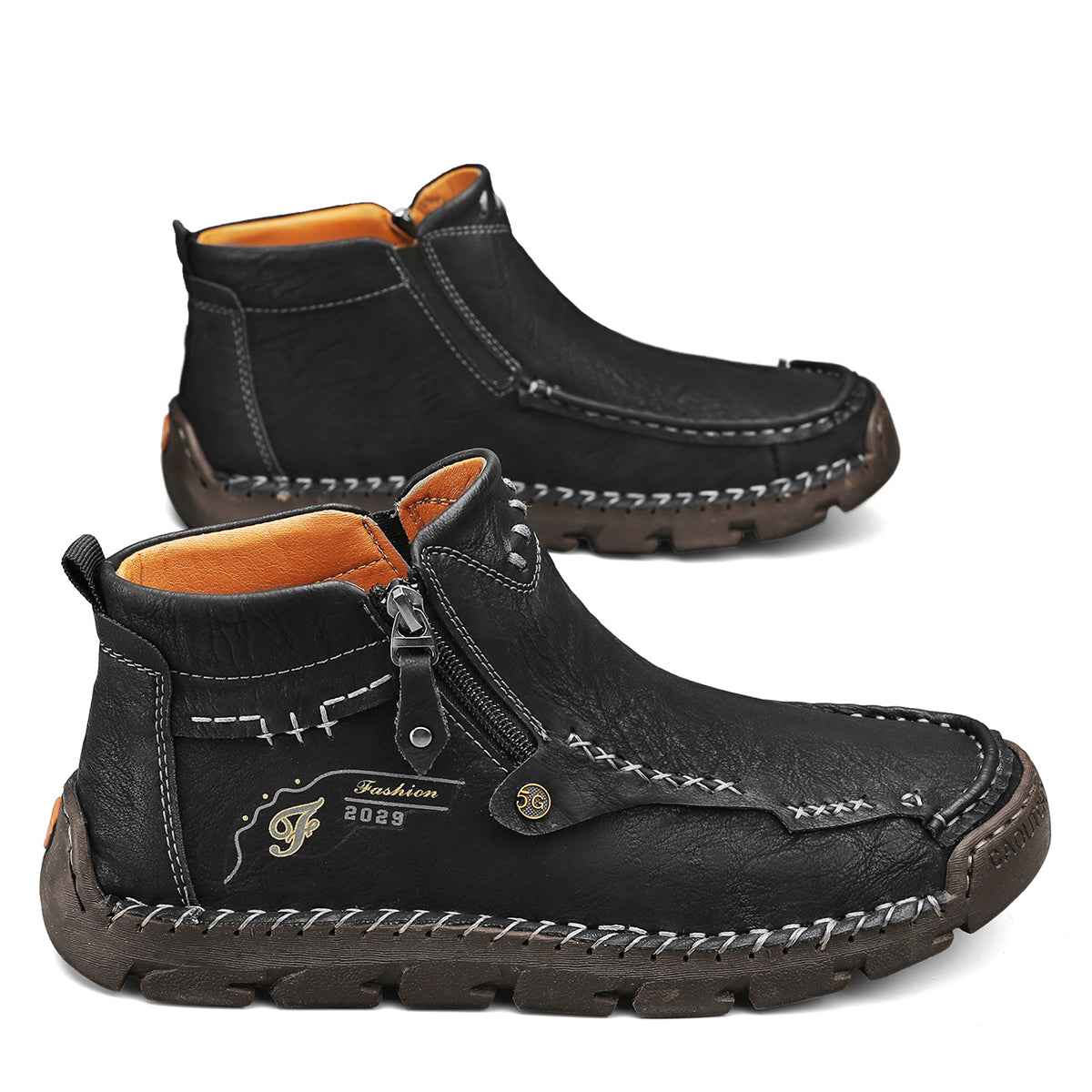 Mostelo® -  Men's Soft And Breathable Zipper Outdoor Tooling Boots V1