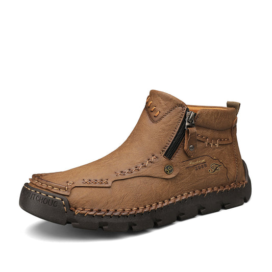 Mostelo® -  Men's Soft And Breathable Zipper Outdoor Tooling Boots V1