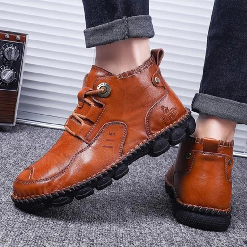 Mostelo™ -Men's Hand Stitching Casual Large Size Boots