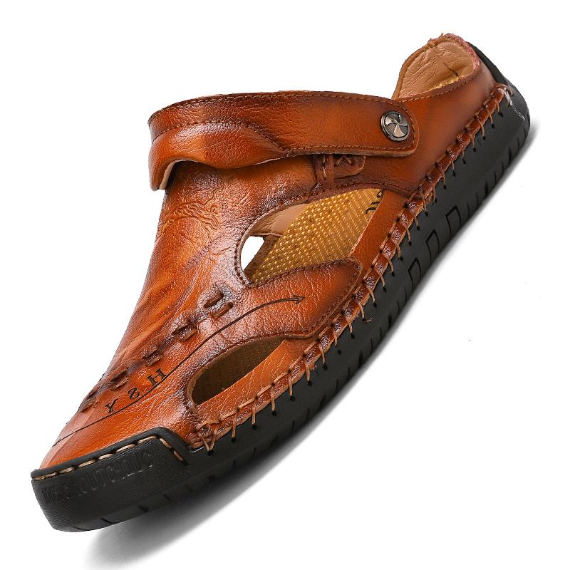 Mostelo™ Men's casual breathable handmade leather sandals