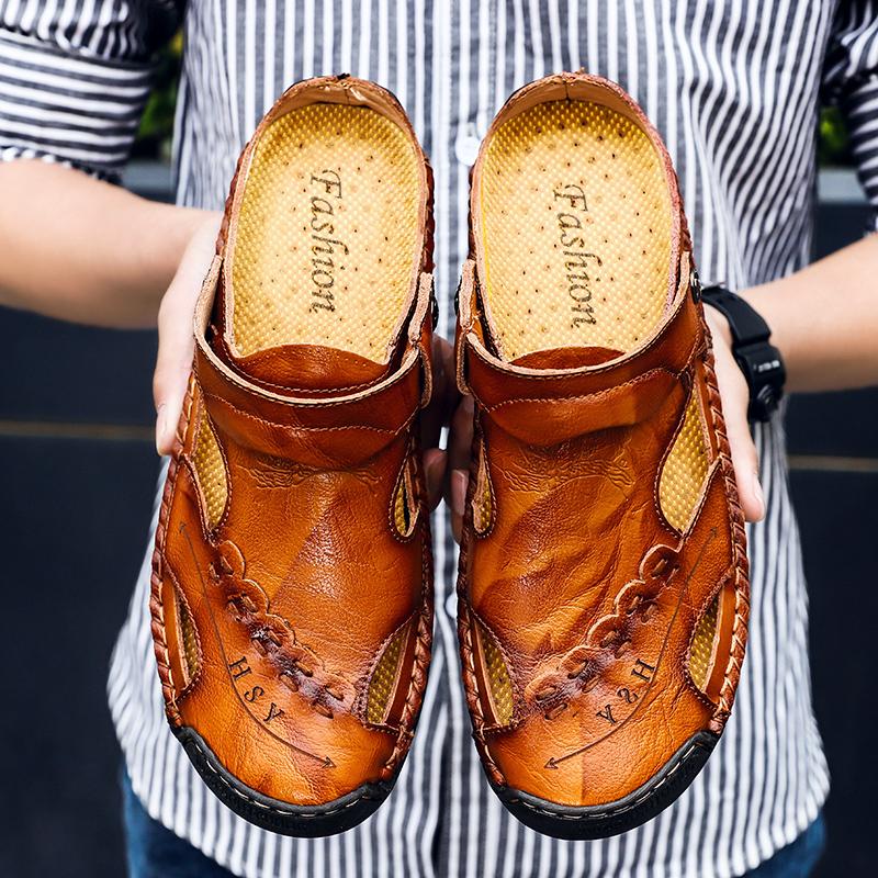 Mostelo™ Men's casual breathable handmade leather sandals