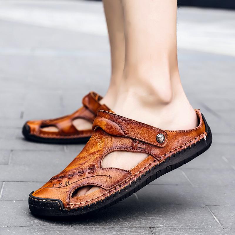 Mostelo™ Men's casual breathable handmade leather sandals
