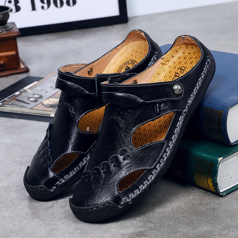 Mostelo™ Men's casual breathable handmade leather sandals