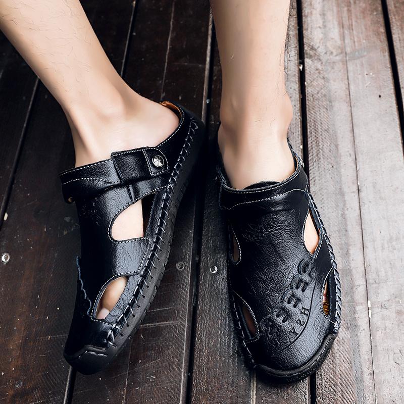 Mostelo™ Men's casual breathable handmade leather sandals