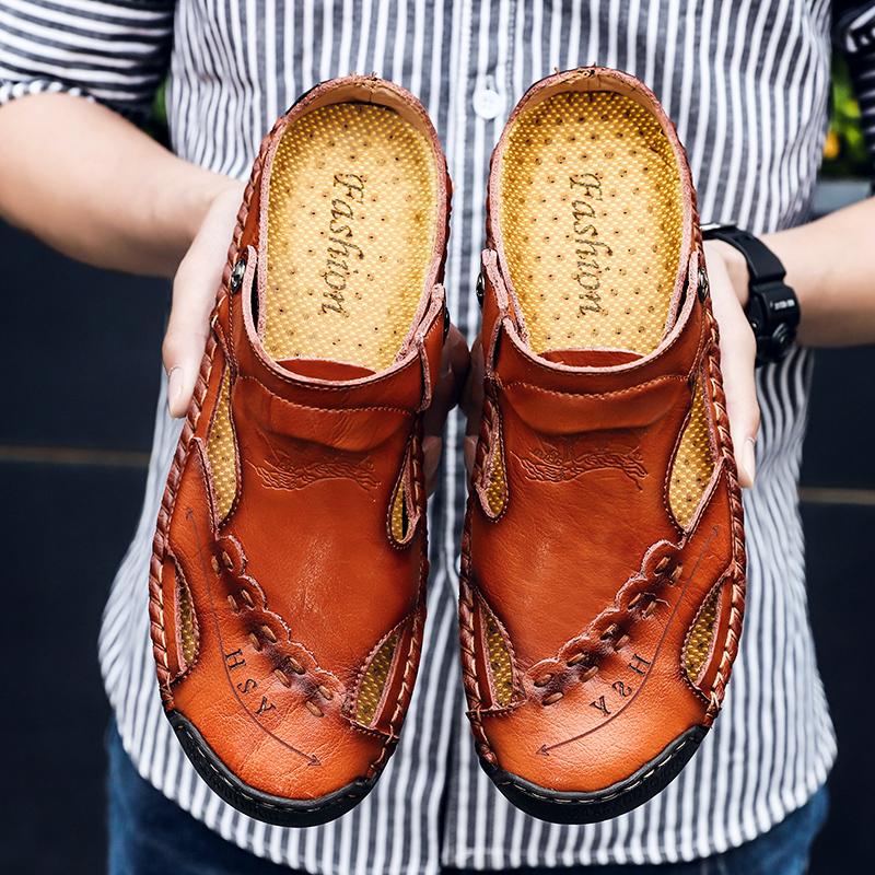 Mostelo™ Men's casual breathable handmade leather sandals