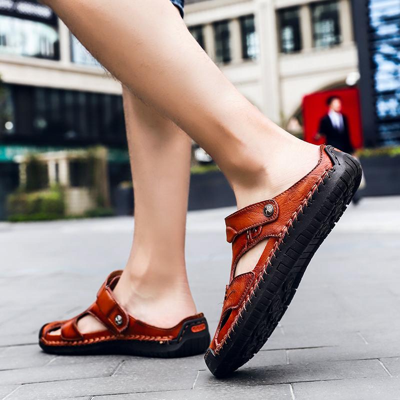 Mostelo™ Men's casual breathable handmade leather sandals