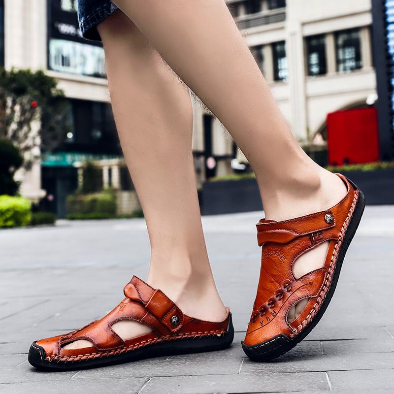 Mostelo™ Men's casual breathable handmade leather sandals