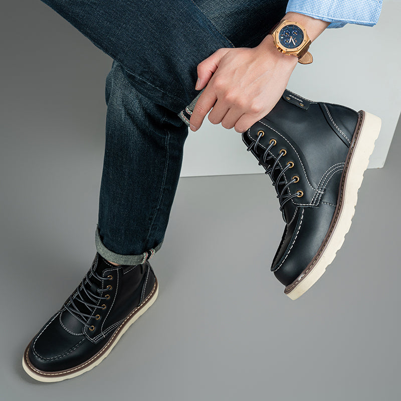 Mostelo Mens Boots  Casual Boots For Men Waterproof Chukka Boots Mens