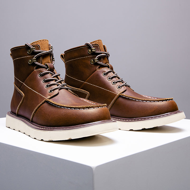 Mostelo Mens Boots  Casual Boots For Men Waterproof Chukka Boots Mens