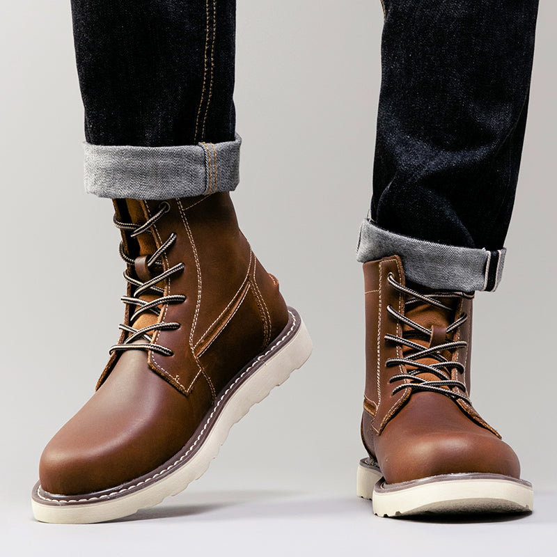 Mostelo Mens Boots  Casual Boots For Men Waterproof Chukka Boots Mens