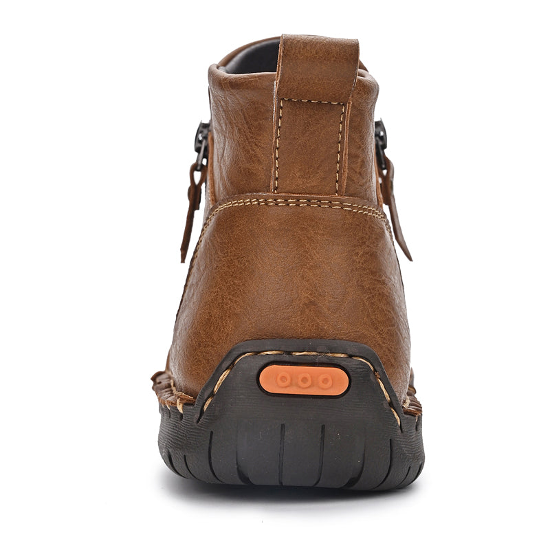 Mostelo® - Men's Soft And Breathable Zipper Outdoor Tooling Boots V2