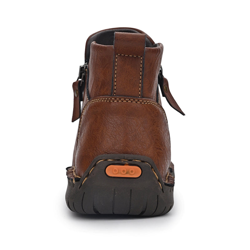 Mostelo® - Men's Soft And Breathable Zipper Outdoor Tooling Boots V2