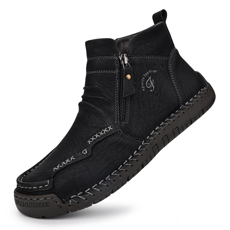 Mostelo® - Men's Soft And Breathable Zipper Outdoor Tooling Boots V2
