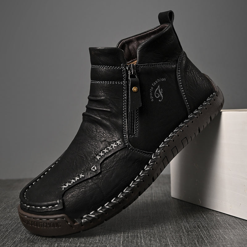 Mostelo® - Men's Soft And Breathable Zipper Outdoor Tooling Boots V2