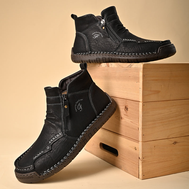 Mostelo® - Men's Soft And Breathable Zipper Outdoor Tooling Boots V2