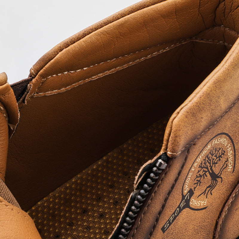 Mostelo® -  Men's Soft And Breathable Zipper Outdoor Tooling Boots