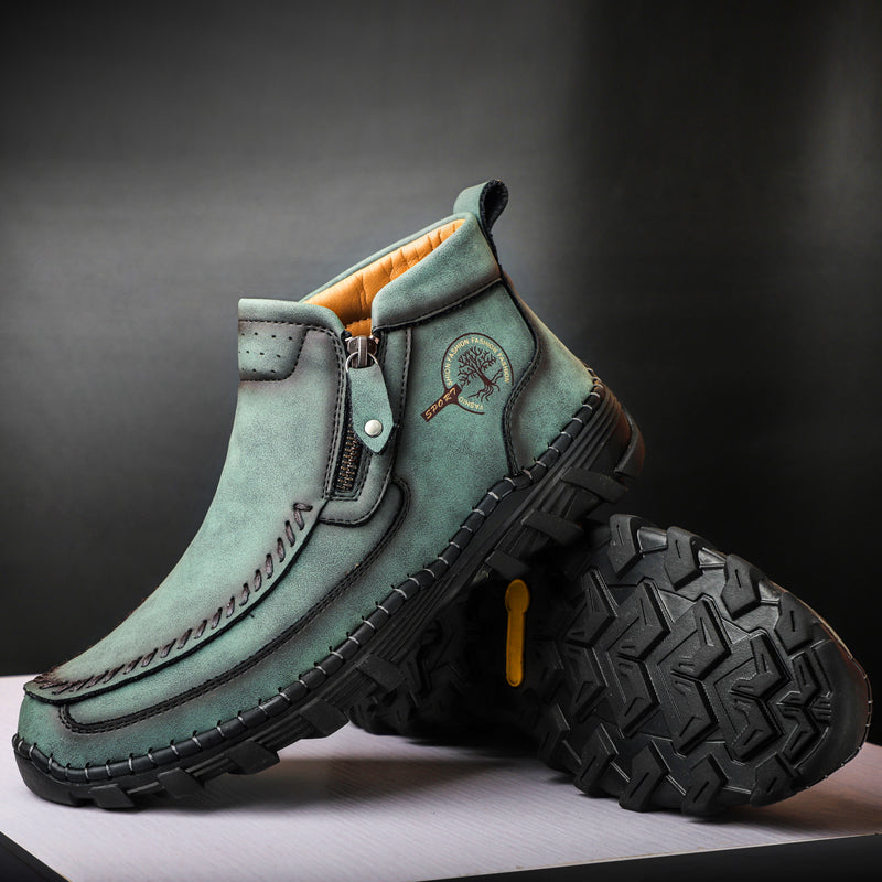 Mostelo® -  Men's Soft And Breathable Zipper Outdoor Tooling Boots