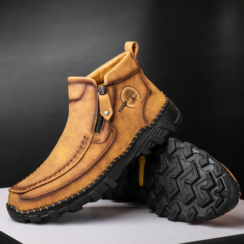 Mostelo® -  Men's Soft And Breathable Zipper Outdoor Tooling Boots