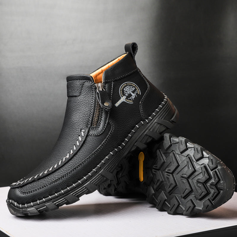 Mostelo® -  Men's Soft And Breathable Zipper Outdoor Tooling Boots