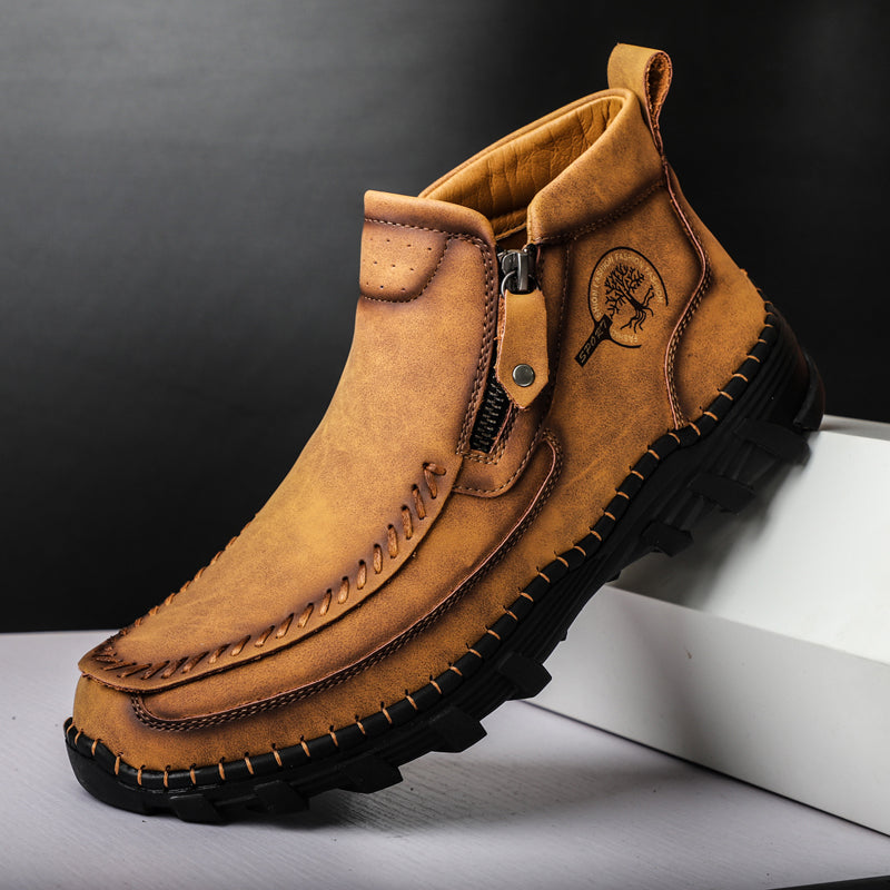 Mostelo® -  Men's Soft And Breathable Zipper Outdoor Tooling Boots