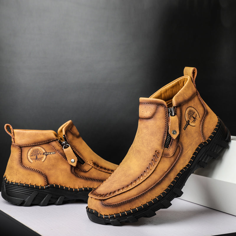 Mostelo® -  Men's Soft And Breathable Zipper Outdoor Tooling Boots