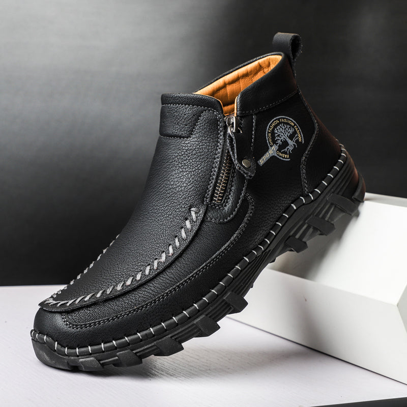 Mostelo® -  Men's Soft And Breathable Zipper Outdoor Tooling Boots