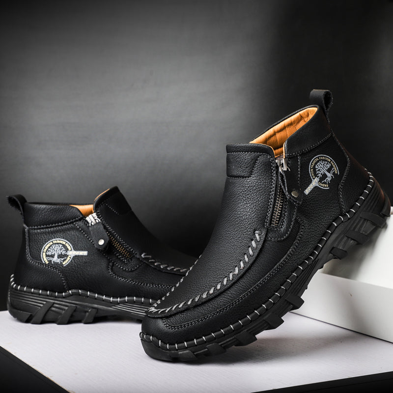 Mostelo® -  Men's Soft And Breathable Zipper Outdoor Tooling Boots