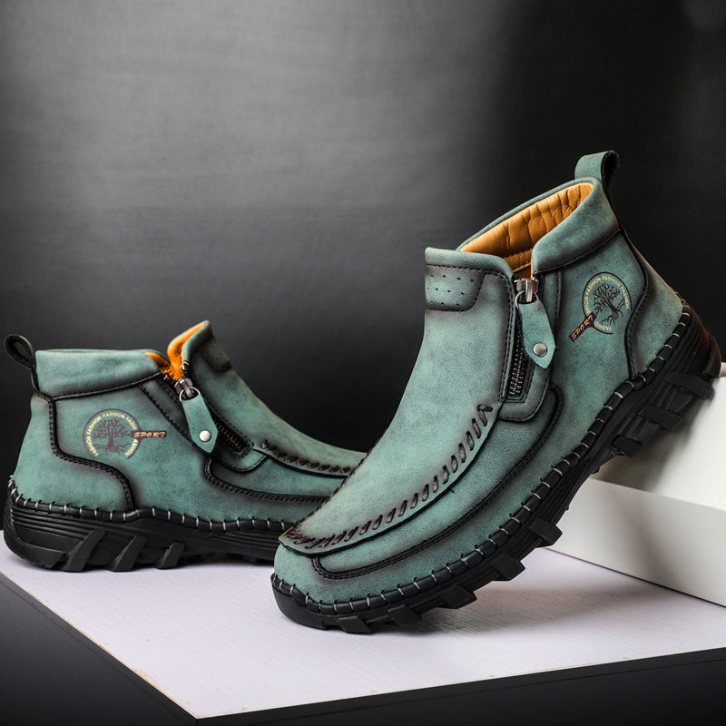 Mostelo® -  Men's Soft And Breathable Zipper Outdoor Tooling Boots