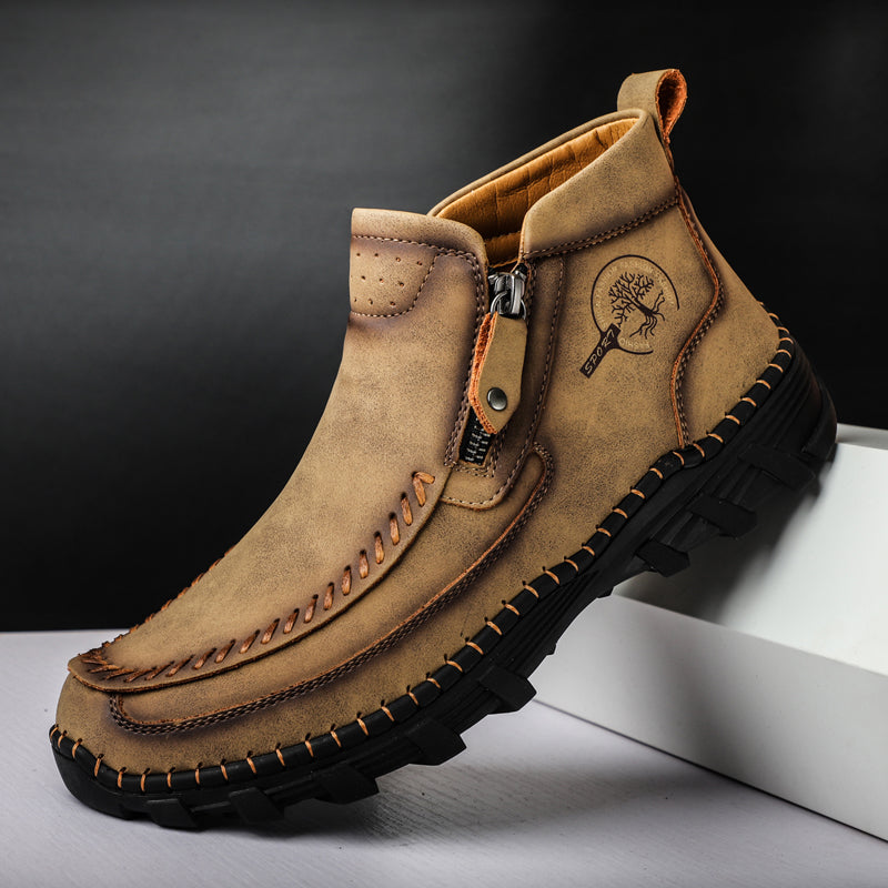 Mostelo® -  Men's Soft And Breathable Zipper Outdoor Tooling Boots