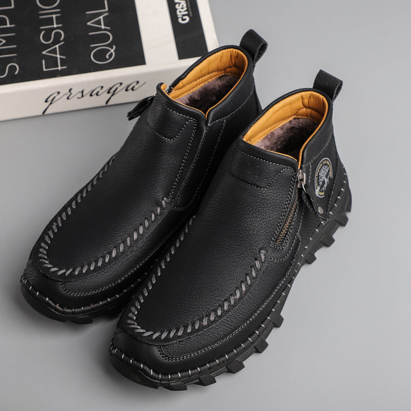 Mostelo® -  Men's Soft And Breathable Zipper Outdoor Tooling Boots