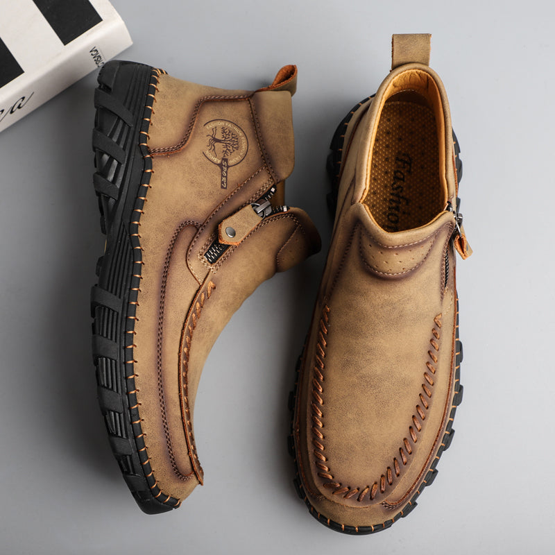 Mostelo® -  Men's Soft And Breathable Zipper Outdoor Tooling Boots