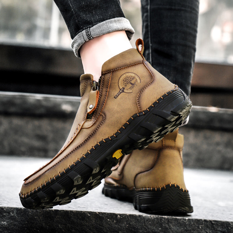 Mostelo® -  Men's Soft And Breathable Zipper Outdoor Tooling Boots