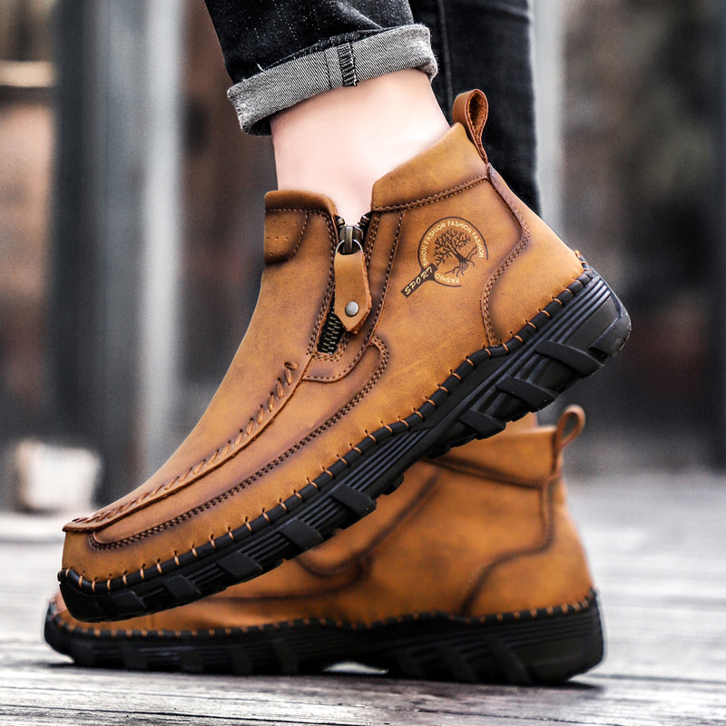 Mostelo® -  Men's Soft And Breathable Zipper Outdoor Tooling Boots