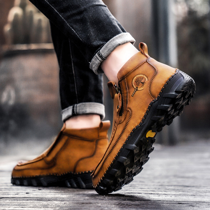 Mostelo® -  Men's Soft And Breathable Zipper Outdoor Tooling Boots