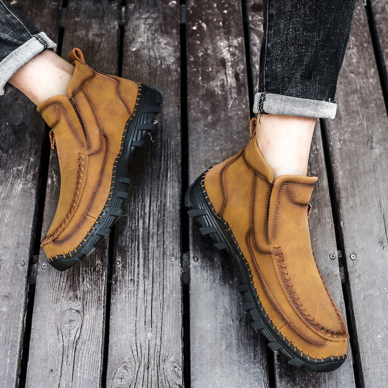 Mostelo® -  Men's Soft And Breathable Zipper Outdoor Tooling Boots