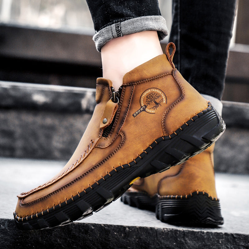 Mostelo® -  Men's Soft And Breathable Zipper Outdoor Tooling Boots