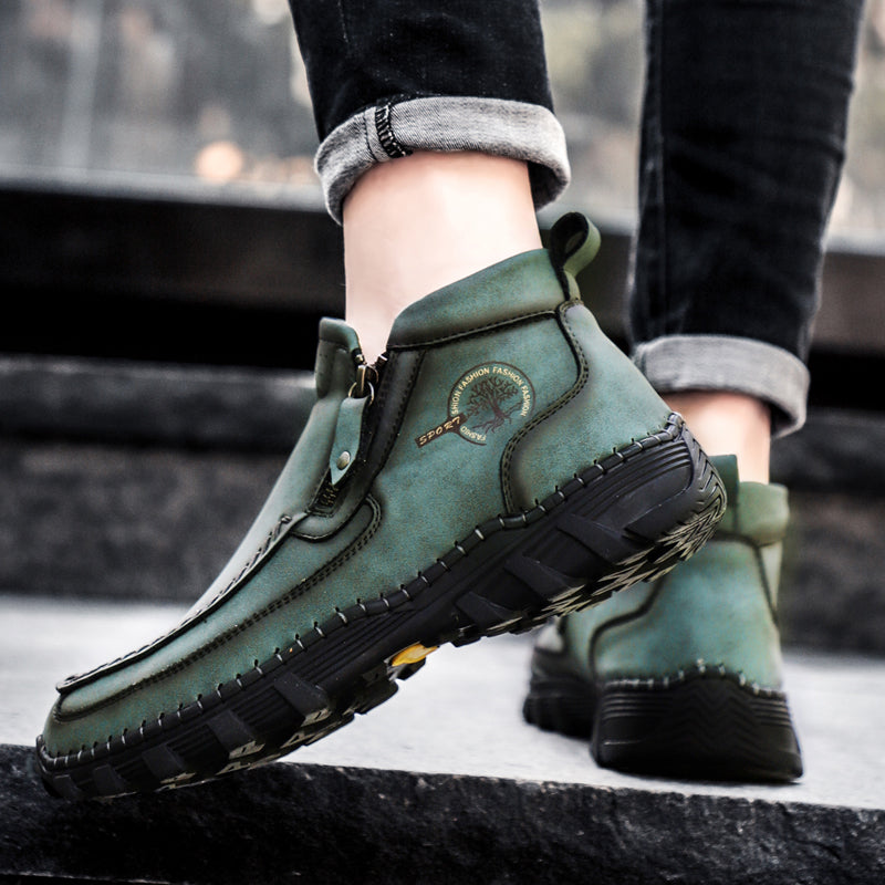 Mostelo® -  Men's Soft And Breathable Zipper Outdoor Tooling Boots