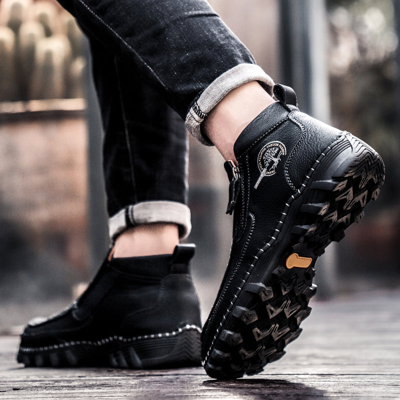 Mostelo® -  Men's Soft And Breathable Zipper Outdoor Tooling Boots