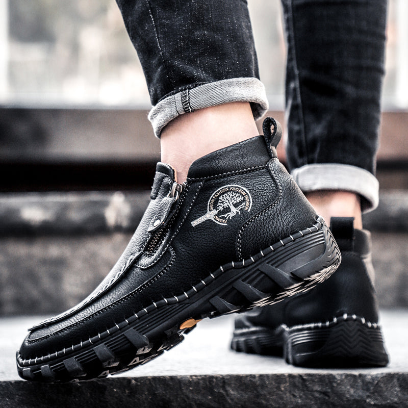 Mostelo® -  Men's Soft And Breathable Zipper Outdoor Tooling Boots