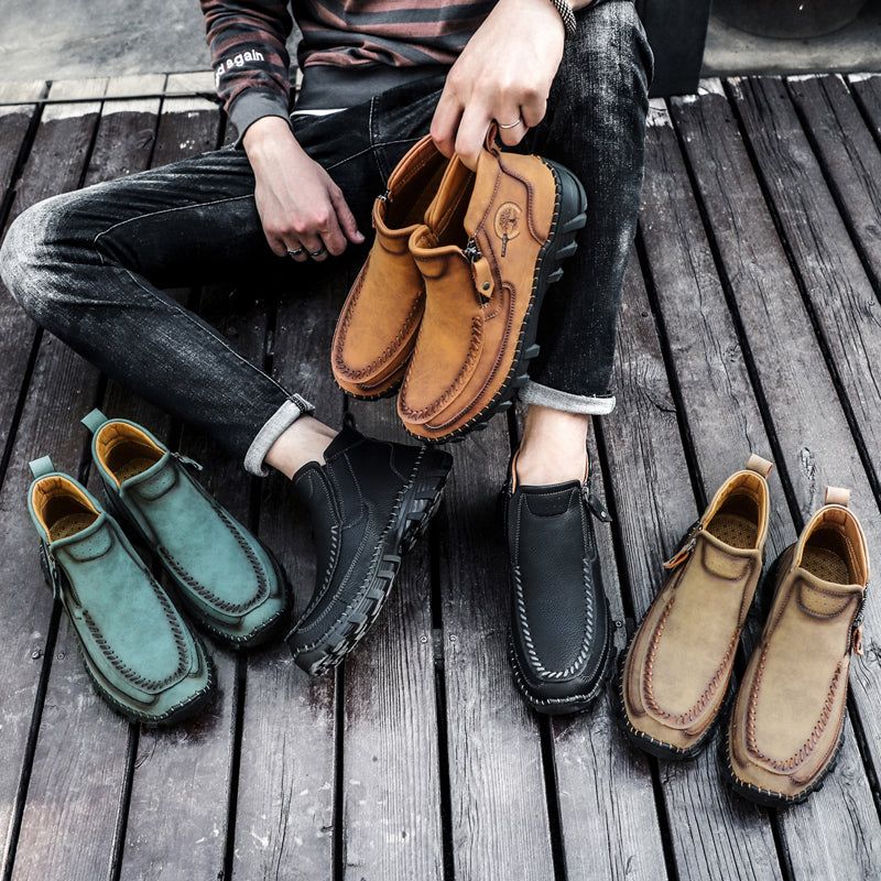 Mostelo® -  Men's Soft And Breathable Zipper Outdoor Tooling Boots