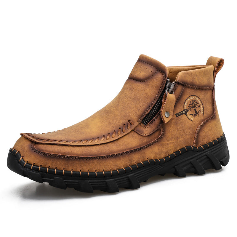 Mostelo® -  Men's Soft And Breathable Zipper Outdoor Tooling Boots