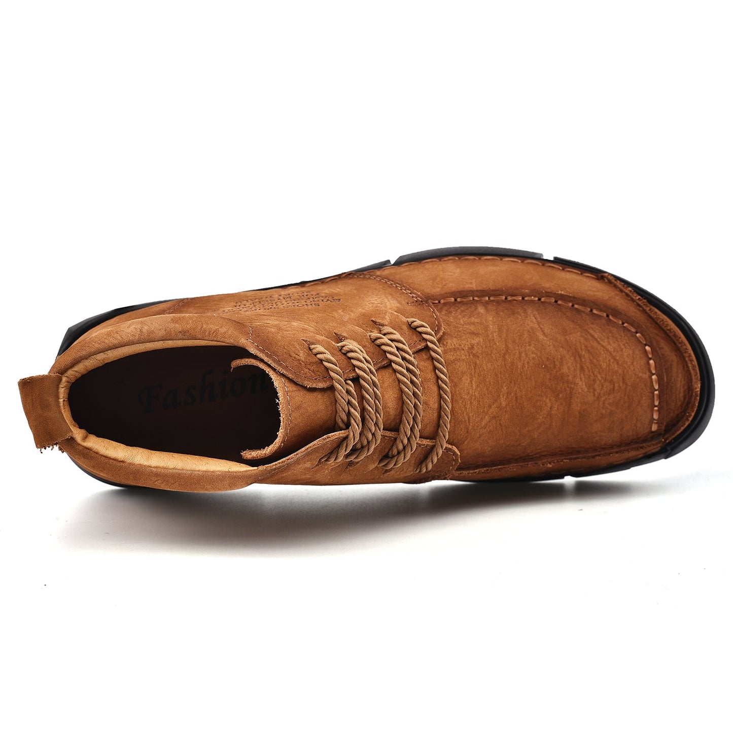 Mostelo® -Winter men's casual leather shoes with leather soft soles and high top leather shoes