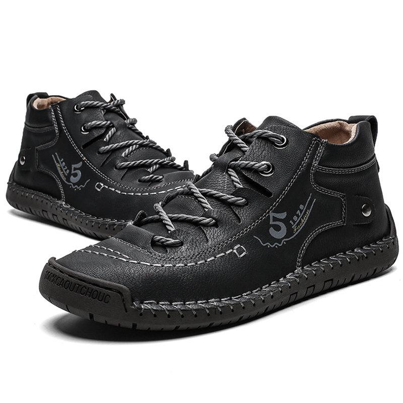 Mostelo™ - Men Hand Stitching Fashionable High-top Leather Boots
