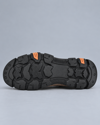 Men's Moc-Toe Lace-Up Walking Shoes – Rugged Comfort Casual Shoes