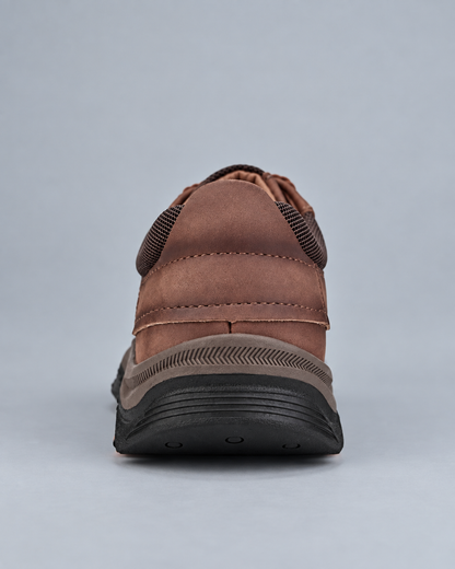 Men's Moc-Toe Lace-Up Walking Shoes – Rugged Comfort Casual Shoes