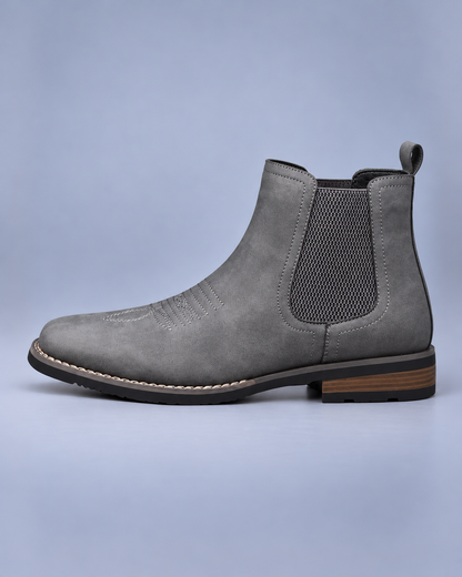 Men's Embroidered Western Chelsea Boots